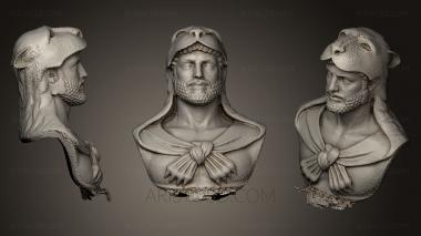 Busts and heads antique and historical (BUSTA_0409) 3D model for CNC machine